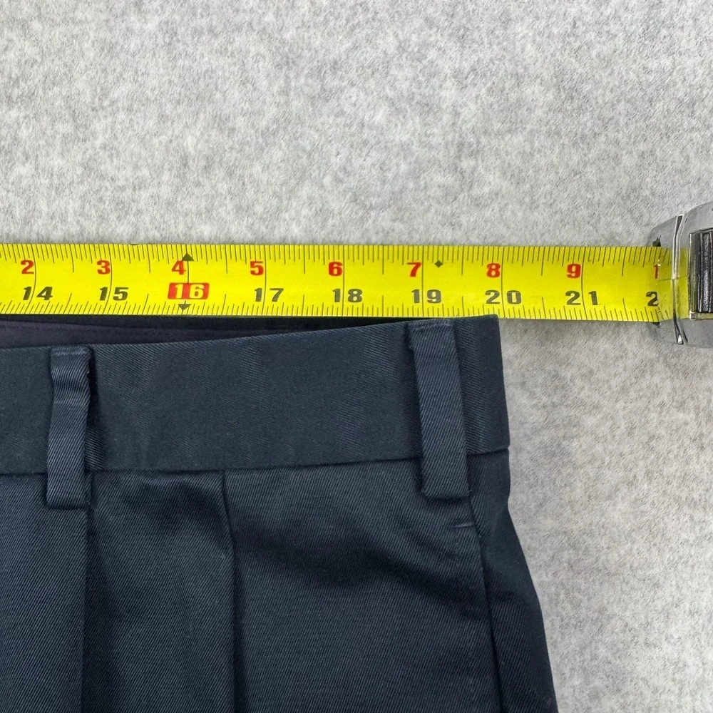 Jos. A. Bank Traveler's Dress Pants Mens 40x29 Blue Cotton Pleated Cuffed Office